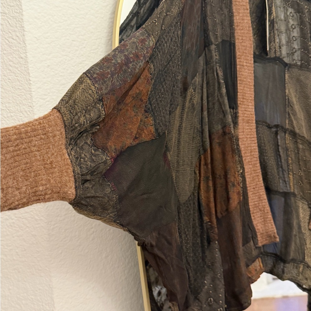 Young Threads Amber Bohemian Patchwork Kimono Car… - image 2